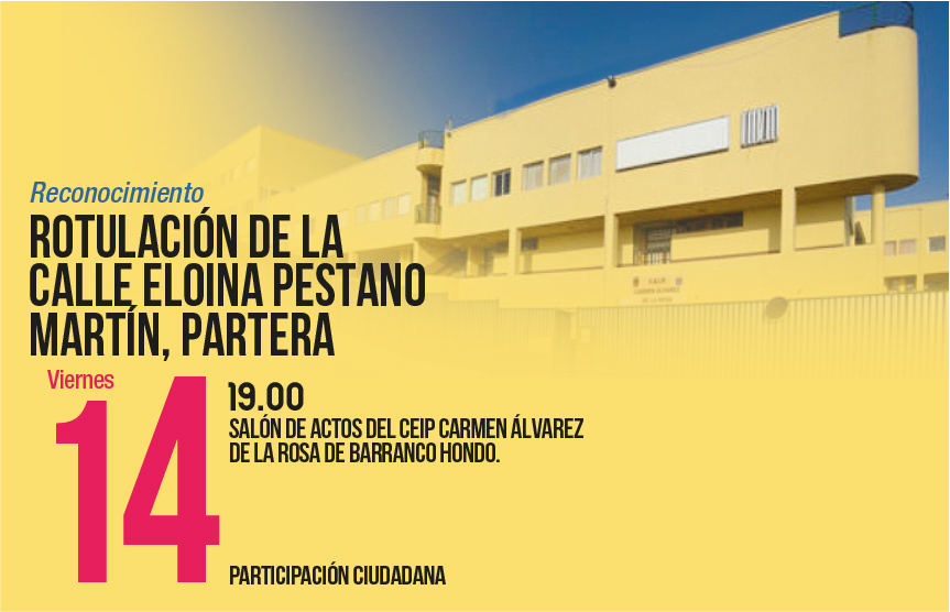 Rotulación de la Calle Eloina Pestano